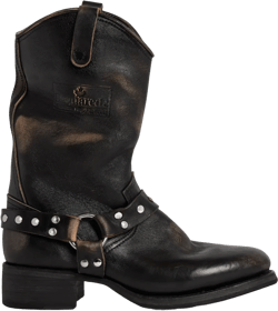 worn-treated biker boots