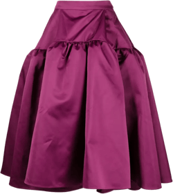 Joan ruffle-detailing skirt 