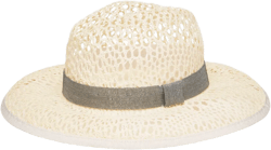 Monili-embellished fedora hat