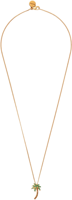 Women's Gold-tone Logo Pendant Necklace In Multicolor