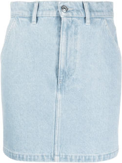 denim mini skirt