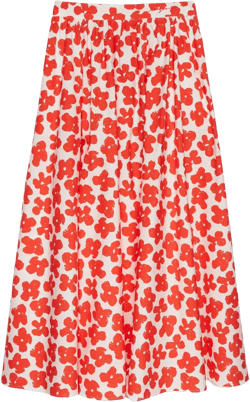 floral-print skirt