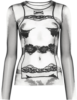 The Body Lace Marinére top
