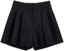 pleated shorts