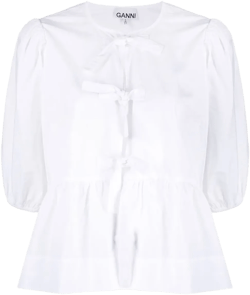 organic-cotton peplum blouse 