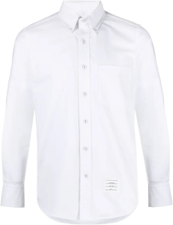 armband-detail cotton shirt