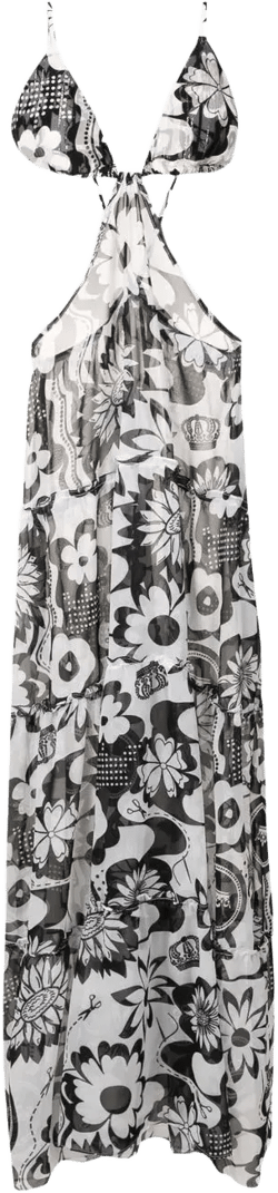 floral-print maxi dress