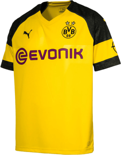 [753310-01] Mens Puma BVB Home Shirt Replica With Evonik Logo