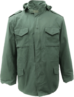 M MCGUIRE GEAR M-65 NyCo Field Jacket, All-Season Outerwear Coat, Multi-pocket Tactical Jacket & Winter Coat with Liner Small Olive Drab