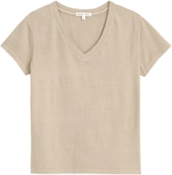 Elliott V Neck Tee in Cotton