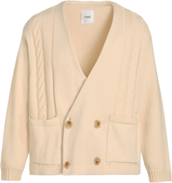 Double Breasted Knit Cardigan