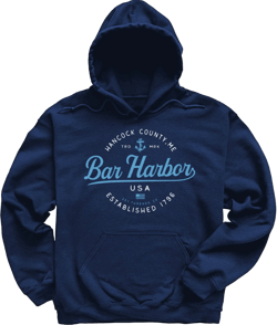 Bar Harbor Hoodie - Maine Vacation Sweatshirt