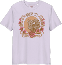 QUEEN'S CITY "Roses" Unisex Organic Cotton T-Shirt