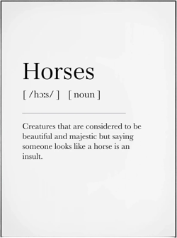 Horses Definition Print
