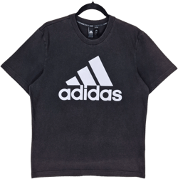 Adidas Black Monogram Cotton Tee Shirt Size M