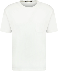 LOUIS VUITTON WHITE DAMIER PRINT T SHIRT - LARGE (FITS SIZE SMALL)
