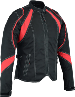 DS Women's Embroidered Crown Riding Jacket - Red