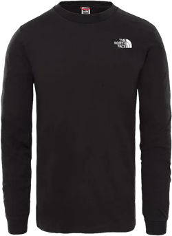The North Face Mens Long Sleeve Simple Dome T Shirt Black