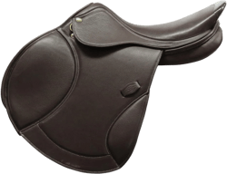 Henri de Rivel Millennium Covered Close Contact Equestrian Horse Riding Saddle – IGP Gullet 16.5 Regular Havana