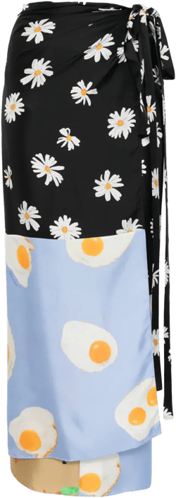 colour-block maxi skirt