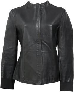 Biker Jacket In Black Leather
