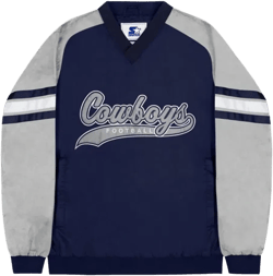 Men's Dallas Cowboys Nylon Pullover  Windbreaker Jacket In Navy In Blue