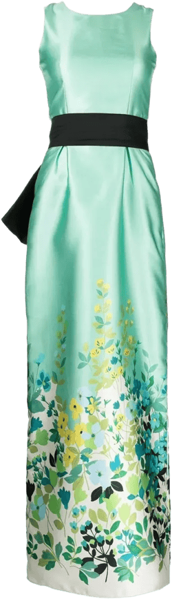 oversize bow detail gown