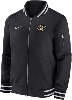 Men's Black Colorado Buffaloes Full-zip Bomber Jacket