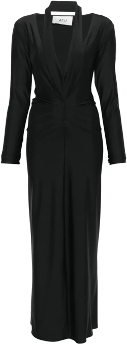 V-neck maxi dress
