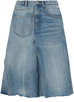 Deconstructed denim skirt