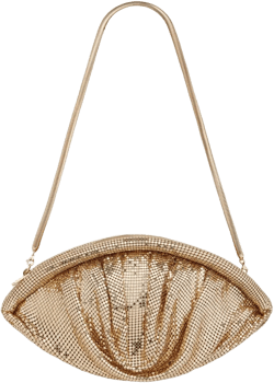 mesh evening clutch bag