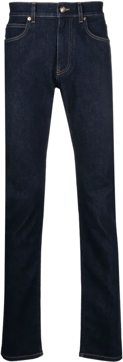 mid-rise slim-fit jeans