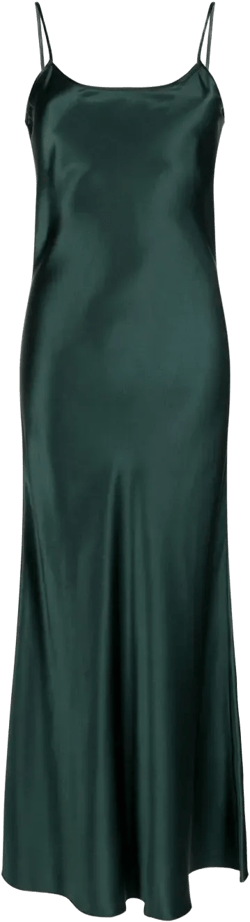 liquid silk slip dress