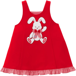 bunny embroidered dress