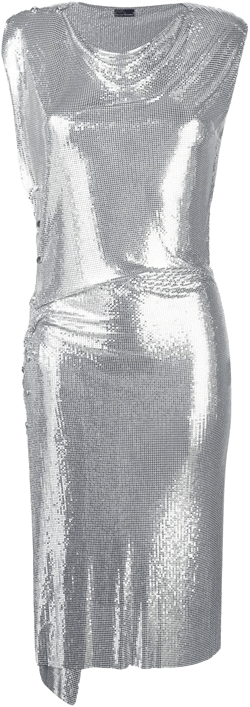 draped midi dress