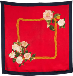 2000s floral-motif scarf 