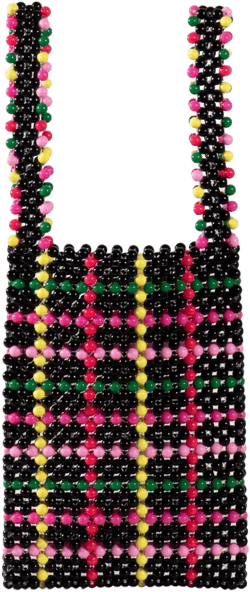 Anna beaded tote bag