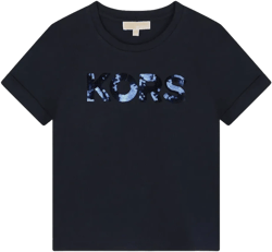 sequinned-logo cotton T-shirt