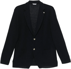 Woven Blazer In Blue