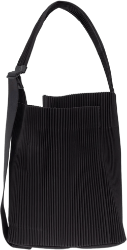 pleated tote bag