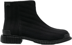 ribbed-knit ankle boots