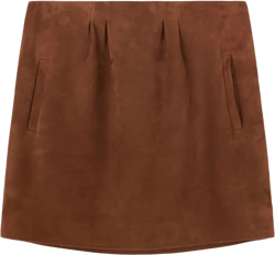 suede mini skirt 