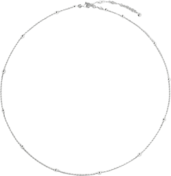 beaded rope-chain necklace