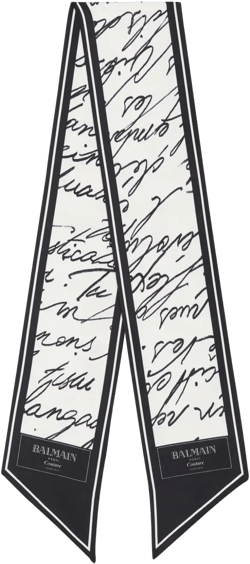 logo-print scarf 