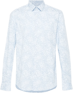 floral-print cotton shirt