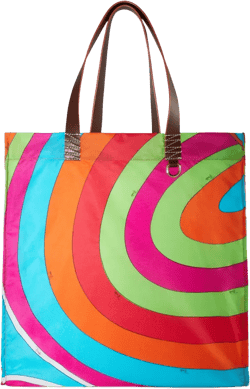 Yummy Iride-print tote bag