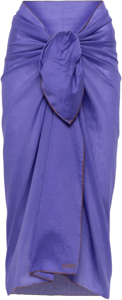 Cabine logo-embroidered sarong 
