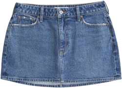 Curve Love Mid Rise Denim Mini Skirt