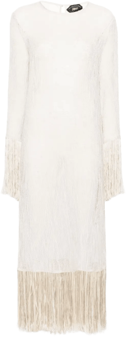 Nile fringed midi dress
