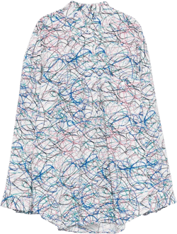 Line-printed Oversize shirt